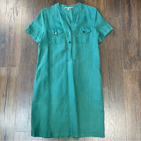 Gerard Darel Green Button-Up Dress SZ 38 - Picture 1 of 6